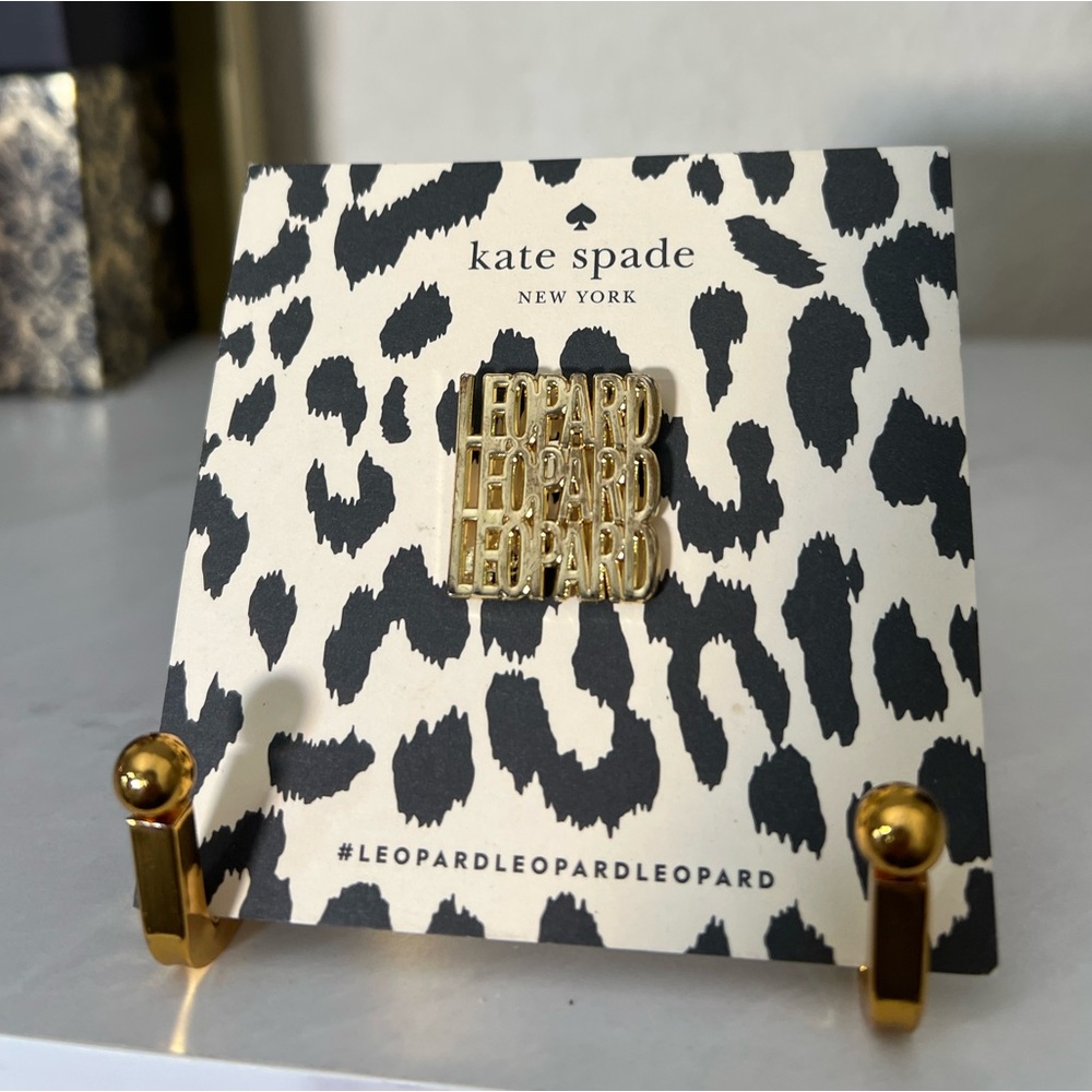 Limited Edition Kate Spade Gold Leopard Brooch